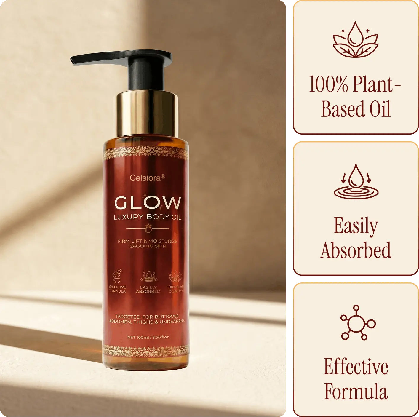 up✨ Reveal Your Skin’s Natural Glow Again - Lightweight Body Oil for Smooth, Firm & Radiant-Looking Skin